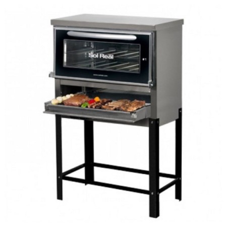 HORNO PIZZERO 6 MOLDES CON PARRILLA - SOL REAL