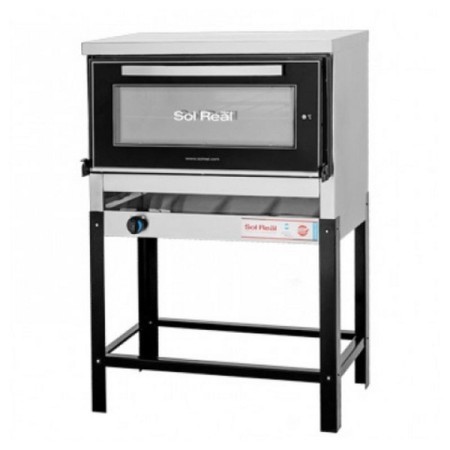 HORNO PIZZERO CON VISOR 6 MOLDES - SOL REAL